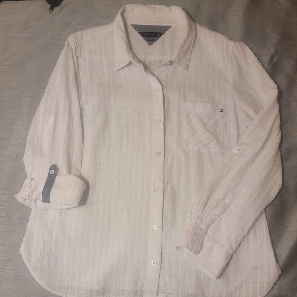 White Tommy Hilfiger cotton shirt